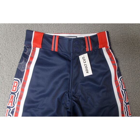 Berserk softball / baseball pants size 27x30 red white‎ blue balls rolling - Picture 3 of 6
